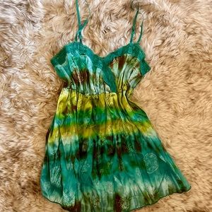 Ruched babydoll camisole